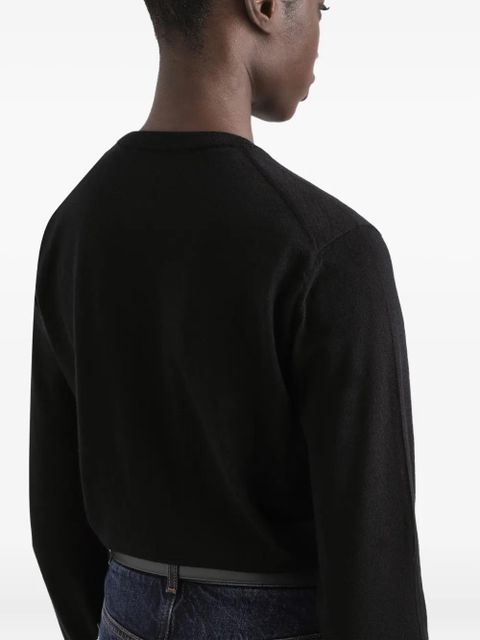 Dolce & Gabbana long-sleeve crew-neck sweater - Black