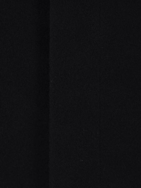 MM6 Maison Margiela long-sleeve virgin-wool-blend coat - Black