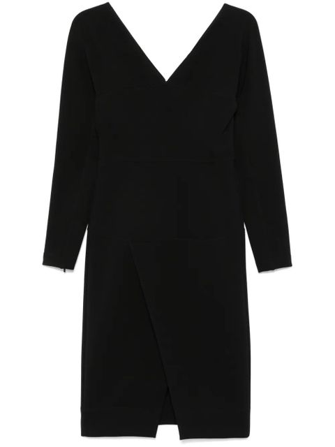 FENDI long-sleeve midi dress - Black - zdjęcie produktu nr 1