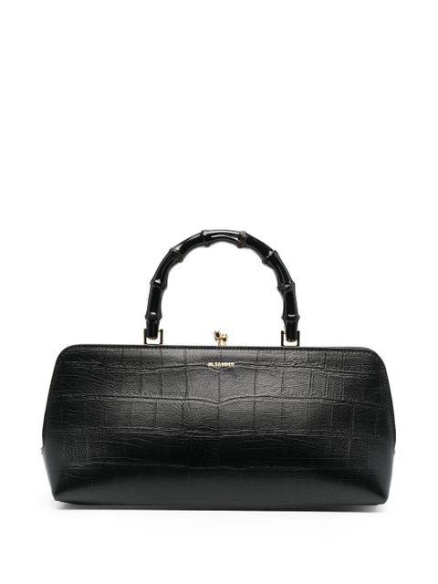 Jil Sander Goji bamboo-handle tote bag - Black - zdjęcie produktu nr 1