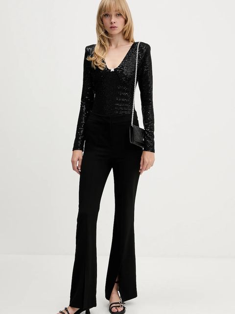 HUGO body damska kolor czarny gładka 50546238 - zdjęcie produktu nr 2