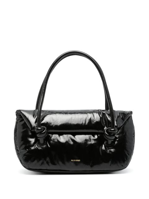 Jil Sander padded leather shoulder bag - Black - zdjęcie produktu nr 1