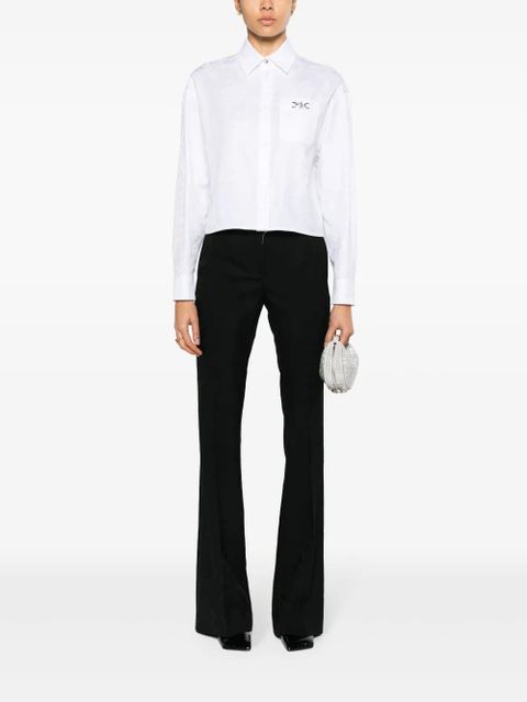 Versace baroque-jacquard flared trousers - Black - zdjęcie produktu nr 2