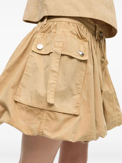 GANNI washed skirt - Neutrals