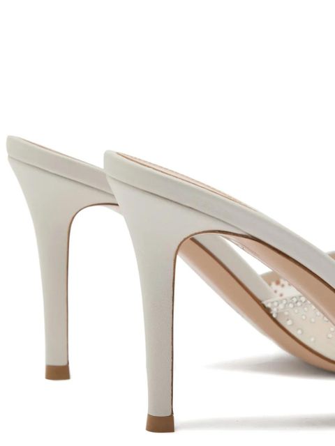 Gianvito Rossi Rania embellished heeled sandals - White