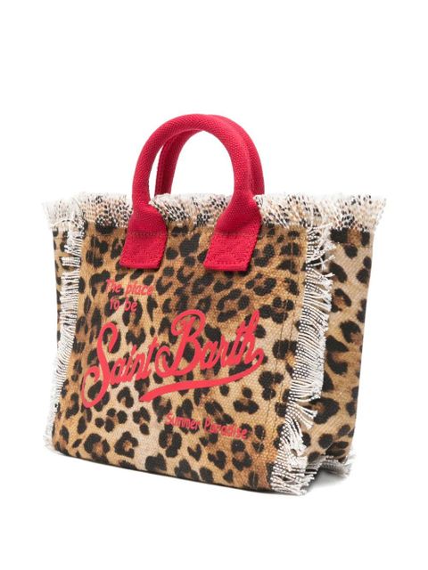 MC2 Saint Barth mini Vanity leopard-print frayed tote bag - Neutrals - zdjęcie produktu nr 2