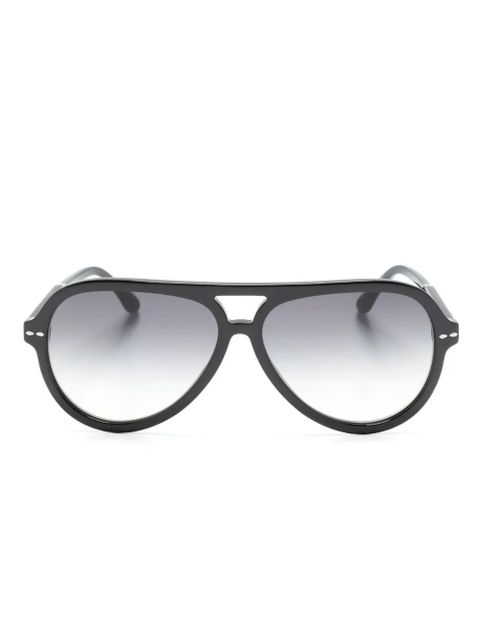 Isabel Marant Eyewear Naya pilot-frame sunglasses - Black
