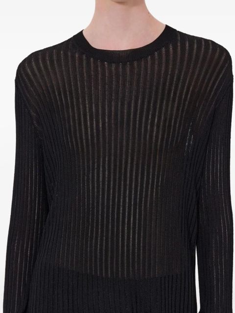 LouLou de Saison Hedora long-sleeve ribbed sweater - Black