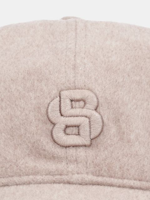 BOSS czapka z daszkiem z dodatkiem wełny kolor beżowy 50550607 - zdjęcie produktu nr 2