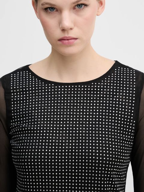 Dkny longsleeve kolor czarny DJ5T1581