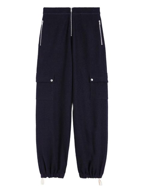 Jil Sander felted trousers - Blue - zdjęcie produktu nr 1