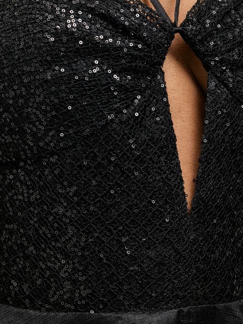 Answear.LAB sukienka kolor czarny maxi rozkloszowana