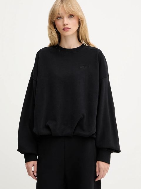 BOSS Orange bluza bawełniana damska kolor czarny gładka 50554908 - zdjęcie produktu nr 1