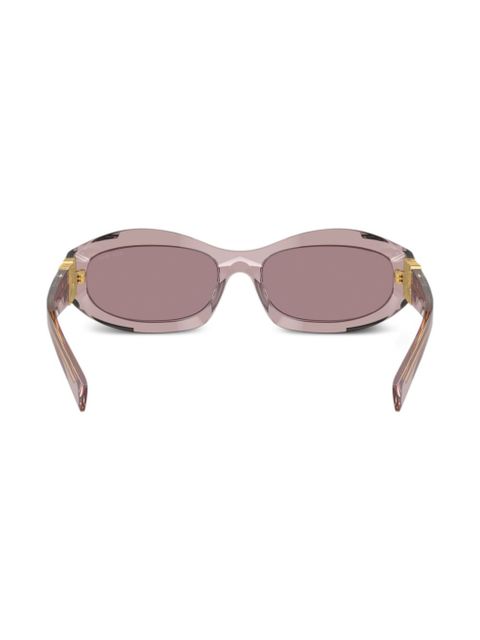Miu Miu Eyewear geometric-frame sunglasses - Purple