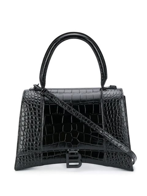 Balenciaga croc embossed effect tote bag - Black - zdjęcie produktu nr 1
