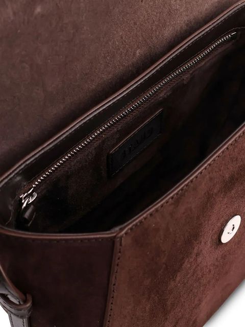 STAUD Bella Saddle flap closure crossbody bag - Brown