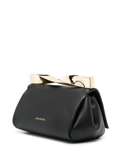 Aquazzura Twist Clutch mini bag - Black