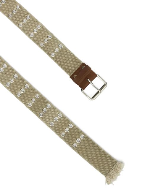 ISABEL MARANT Fatsa eyelets-embelishment belt - Neutrals