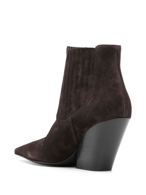 Casadei Anastasia 100mm Western-style suede boots - Brown