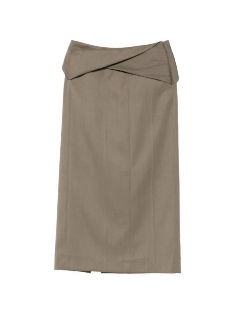 Victoria Beckham wrap skirt - Green - zdjęcie produktu nr 1