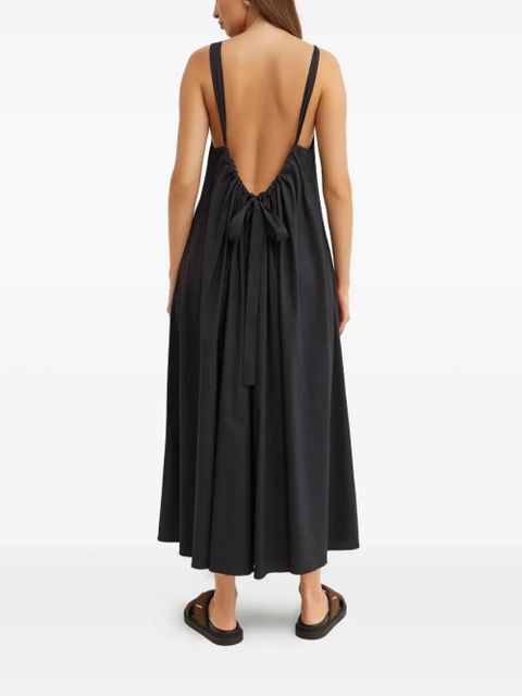 Max Mara Romea sleeveless tie-strap midi dress - Black