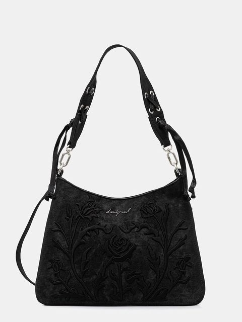 Desigual torebka ROMEO FLORAL TOTAL BL kolor czarny 25WAXP40 - zdjęcie produktu nr 1