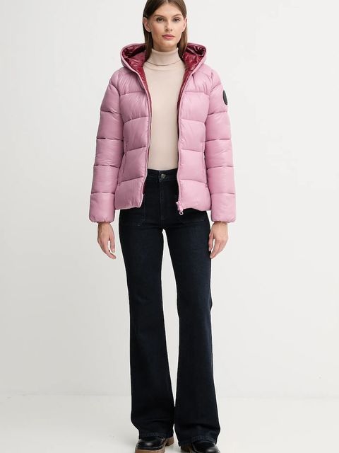 Save The Duck kurtka LOIS kolor różowy zimowa D38090W.LOVE21 - zdjęcie produktu nr 2