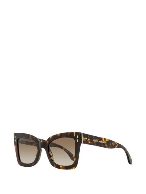 Isabel Marant Eyewear 103/S geometric-frame sunglasses - Brown - zdjęcie produktu nr 2