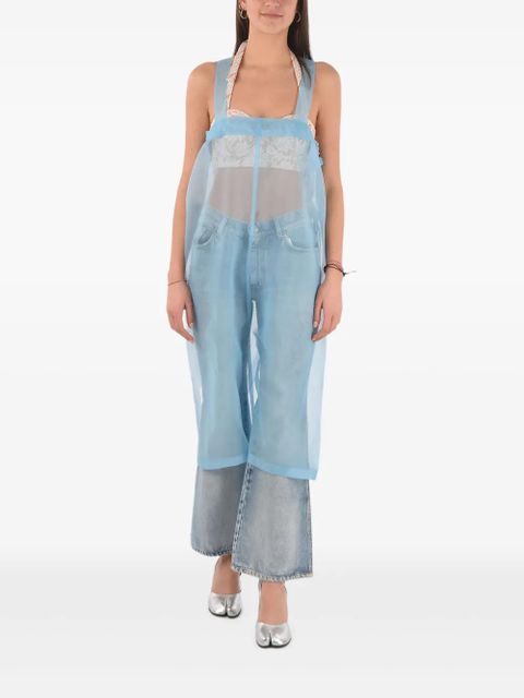 Maison Margiela sheer sleeveless midi day dress - Blue - zdjęcie produktu nr 2