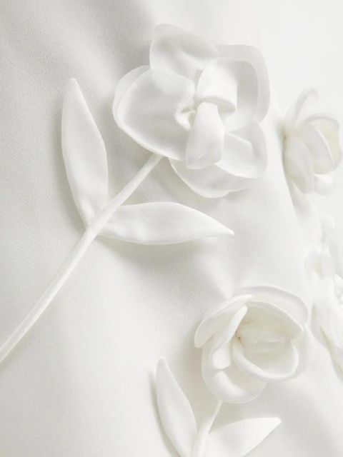 Self-Portrait floral mini dress - White