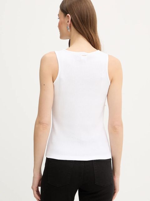 Twinset top bawełniany kolor biały 261TP2090