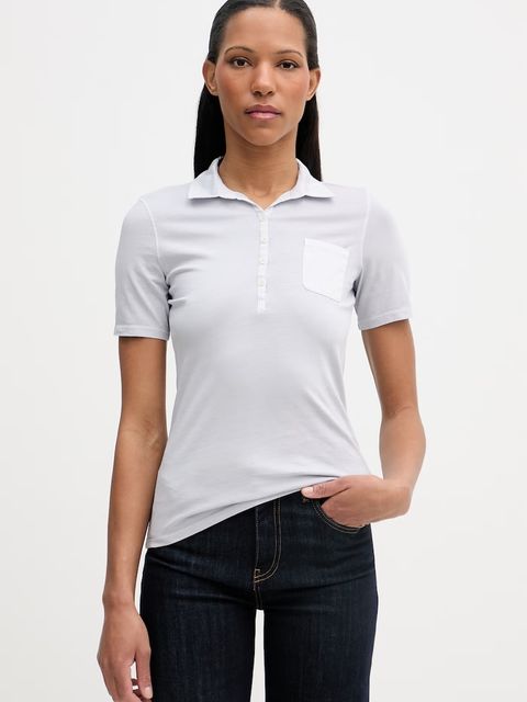 Marc O'Polo polo damskie bawełniane - zdjęcie produktu nr 2
