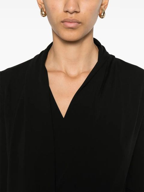 TOTEME overlapped jersey dress - Black