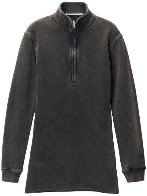 Alexander Wang half-zip mini dress - Grey - zdjęcie produktu nr 1