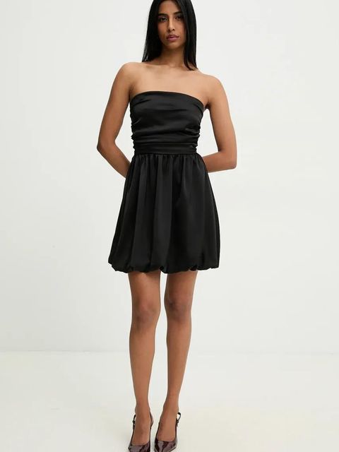 Answear.LAB sukienka kolor czarny mini rozkloszowana - zdjęcie produktu nr 2