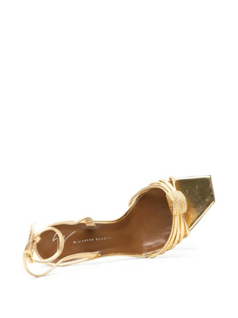 Giuseppe Zanotti crystal-embellished metallic sandals - Gold