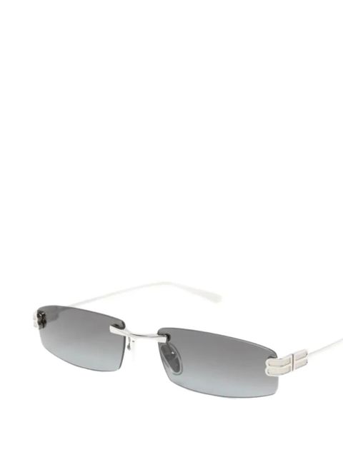 Balenciaga Eyewear Gossip rimless rectangle-frame sunglasses - Silver - zdjęcie produktu nr 2