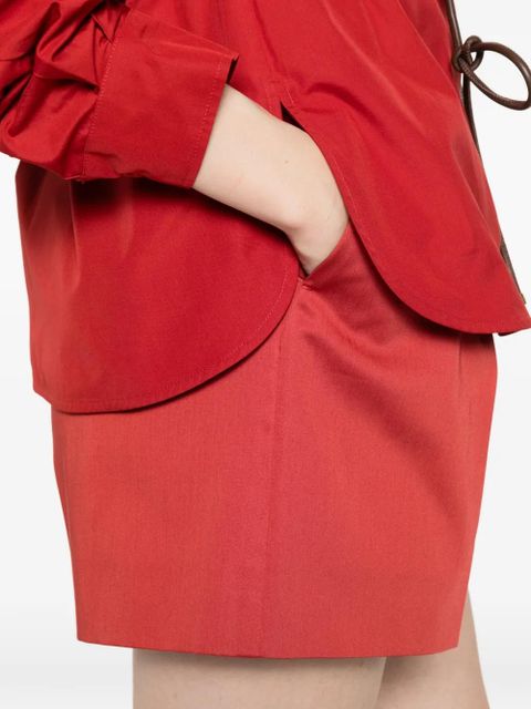 Max Mara pleated shorts - Red