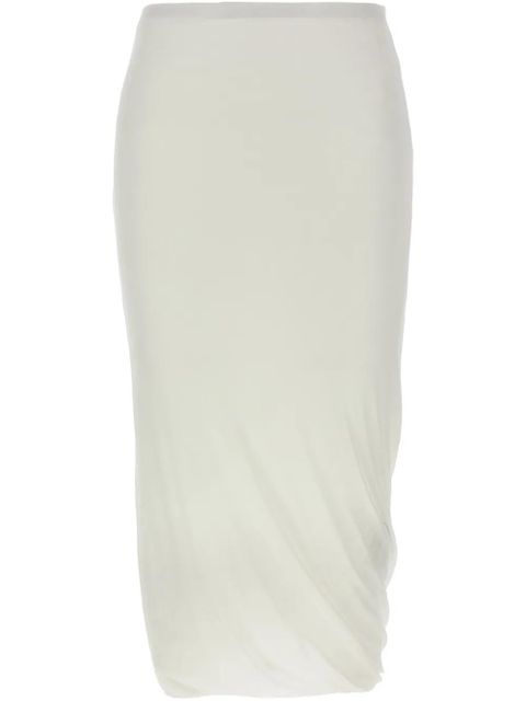 Jil Sander cotton midi skirt - White - zdjęcie produktu nr 1