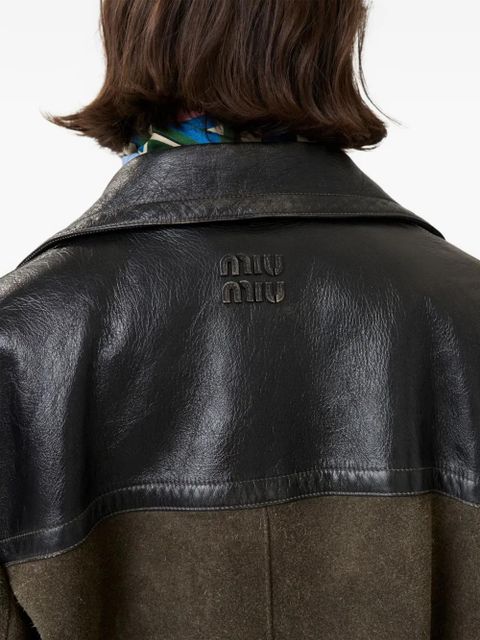 Miu Miu suede jacket - Brown