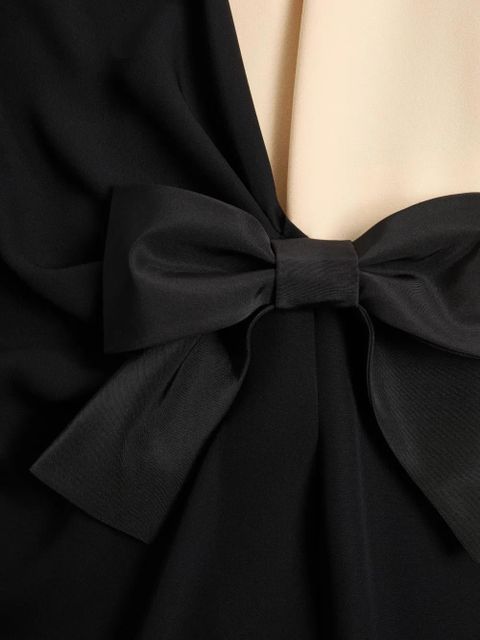 Valentino Garavani bow-detail midi dress - Black