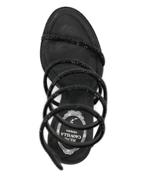 René Caovilla 110mm Cleo sandals - Black
