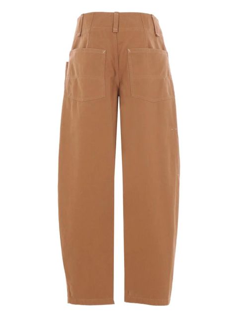 ISABEL MARANT button-fastening cotton trousers - Brown - zdjęcie produktu nr 2