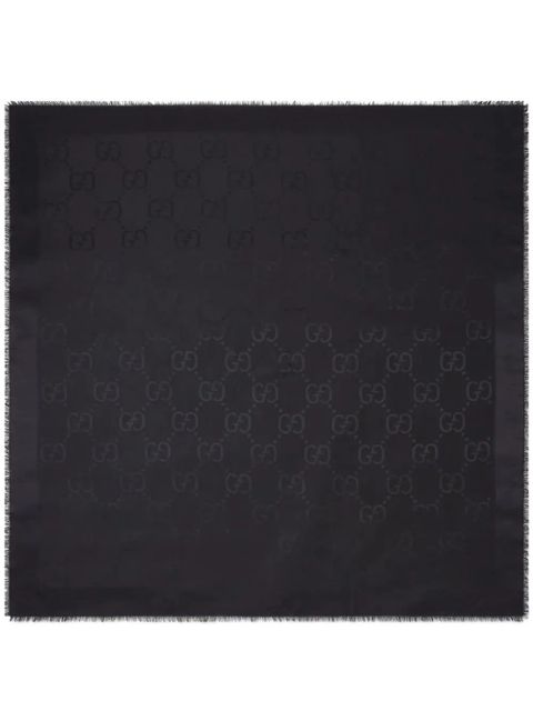 Gucci GG jacquard-woven scarf - Black - zdjęcie produktu nr 2