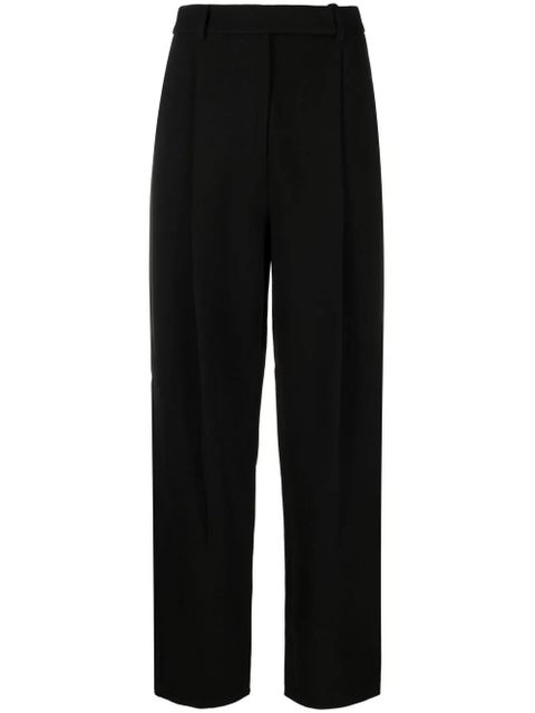 Self-Portrait high-waist straight trousers - Black - zdjęcie produktu nr 1