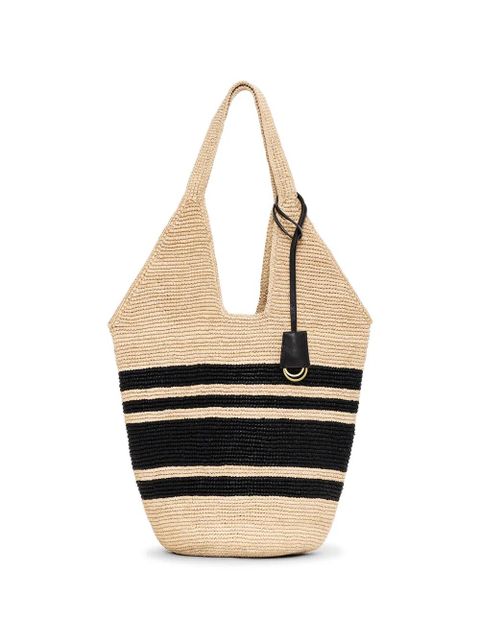 ANINE BING stripes leah tote bag - Neutrals - zdjęcie produktu nr 1