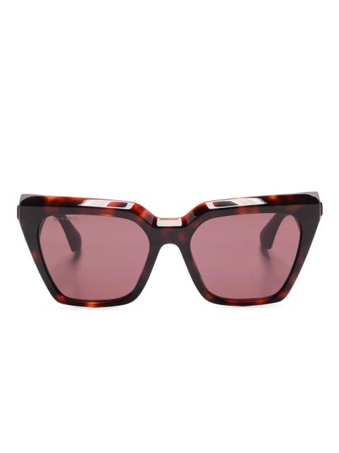 ETRO geometric-frame sunglasses - Brown - zdjęcie produktu nr 1