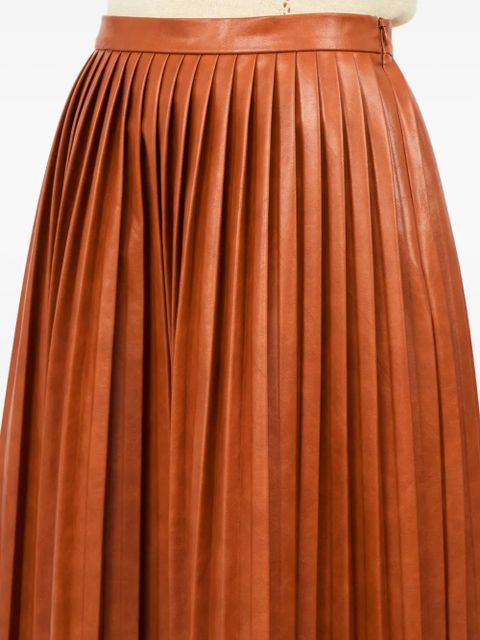 MM6 Maison Margiela pleated midi skirt - Orange