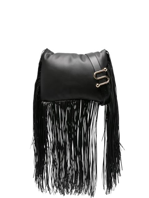 Sportmax fringed tote bag - 003 NERO - zdjęcie produktu nr 1