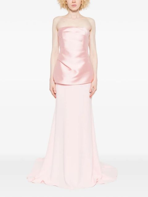 Solace London Alia strapless maxi dress - Pink